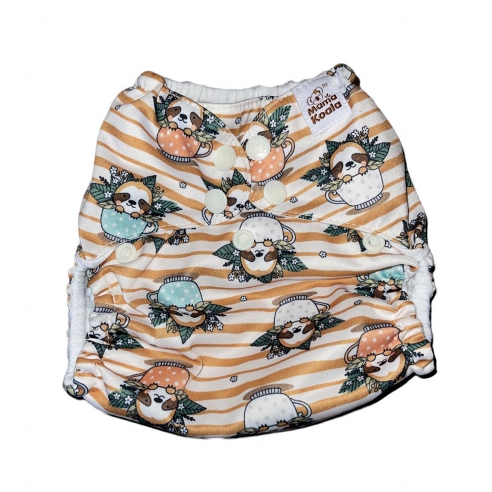 Mama Koala Sloth In Teacups Cloth Diaper